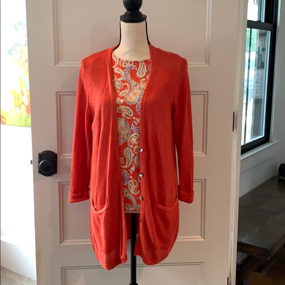 J Jill Summer top and cardigan